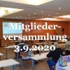 Mitgliederversammlung 3.9.2020